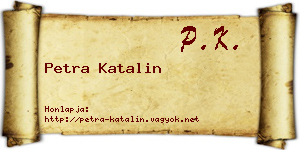 Petra Katalin névjegykártya